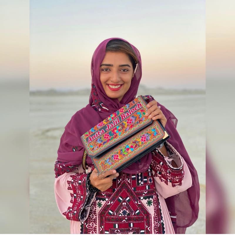 Name Engraved Embroidered Ladies Bag Customised